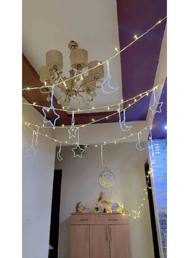 فرع زينه اضاءة رمضان مكرميات وهلال ونجوم ٩ متر - Image 3